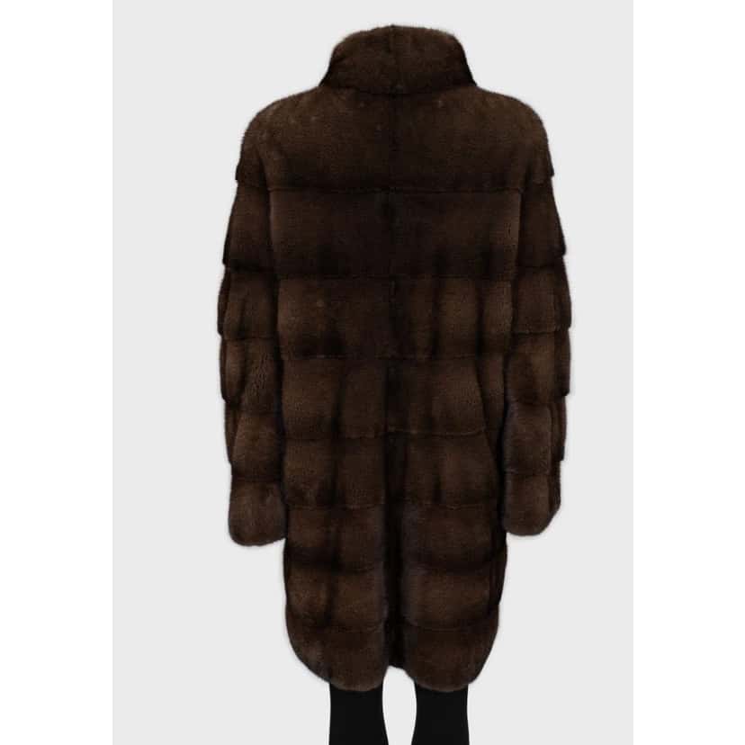 Unsigned Manzari Brown  Coat  Sz.46/ XXL Pre-owned Brown Good condition - Inside View
