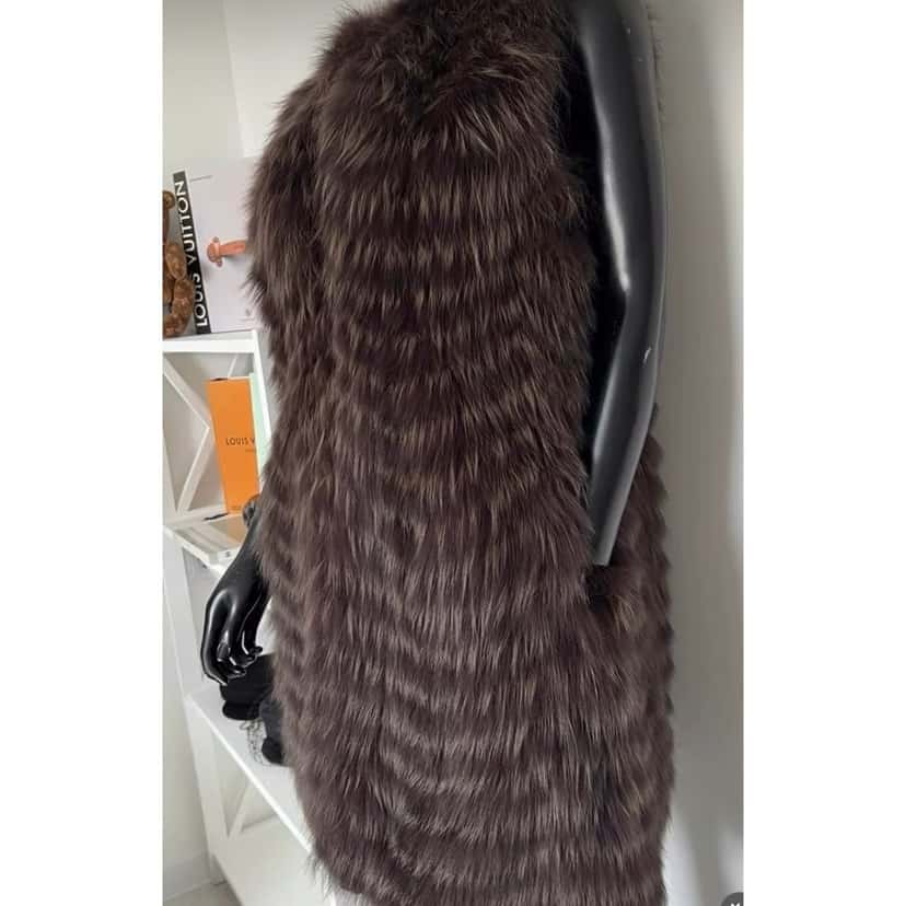 Christian Dior Christian Dior Sleeveless Faux Fur Coat Size 38 - Excellent pre-owned Other Good condition - Inside View