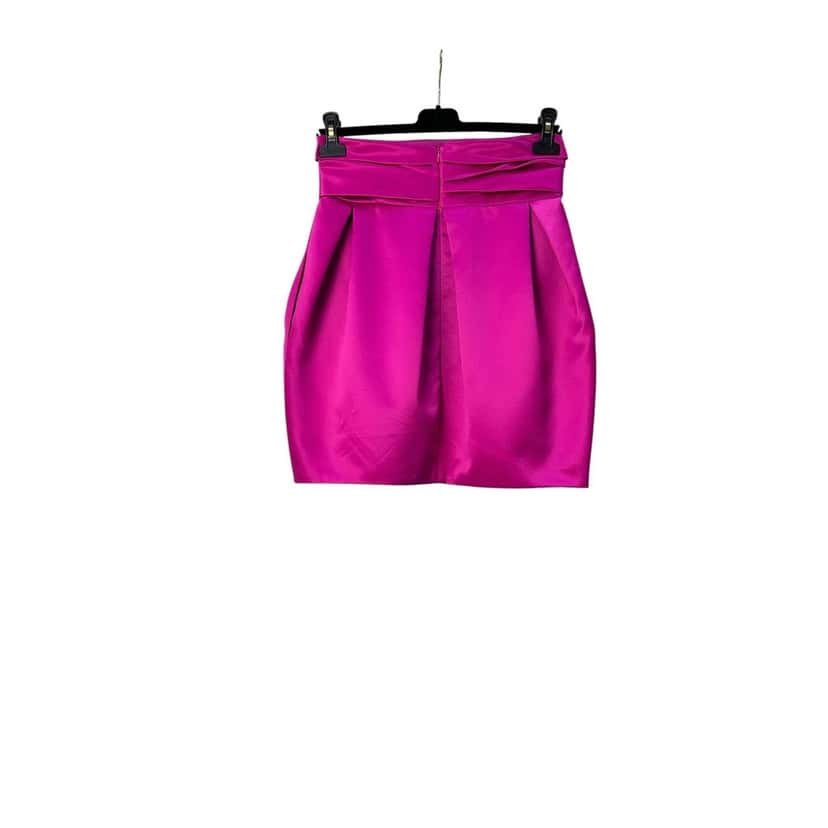 Alexandre Vauthier Alexandre Vauthier Satin Fuchsia Mini Skirt  Sz.38 Other Satin Good condition - Model View