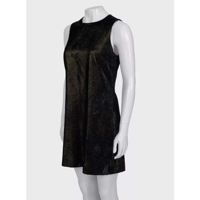 Versace Vintage Versace Versus Black Fitted Dress - Size 44/L Pre-owned Black Good condition - Back View