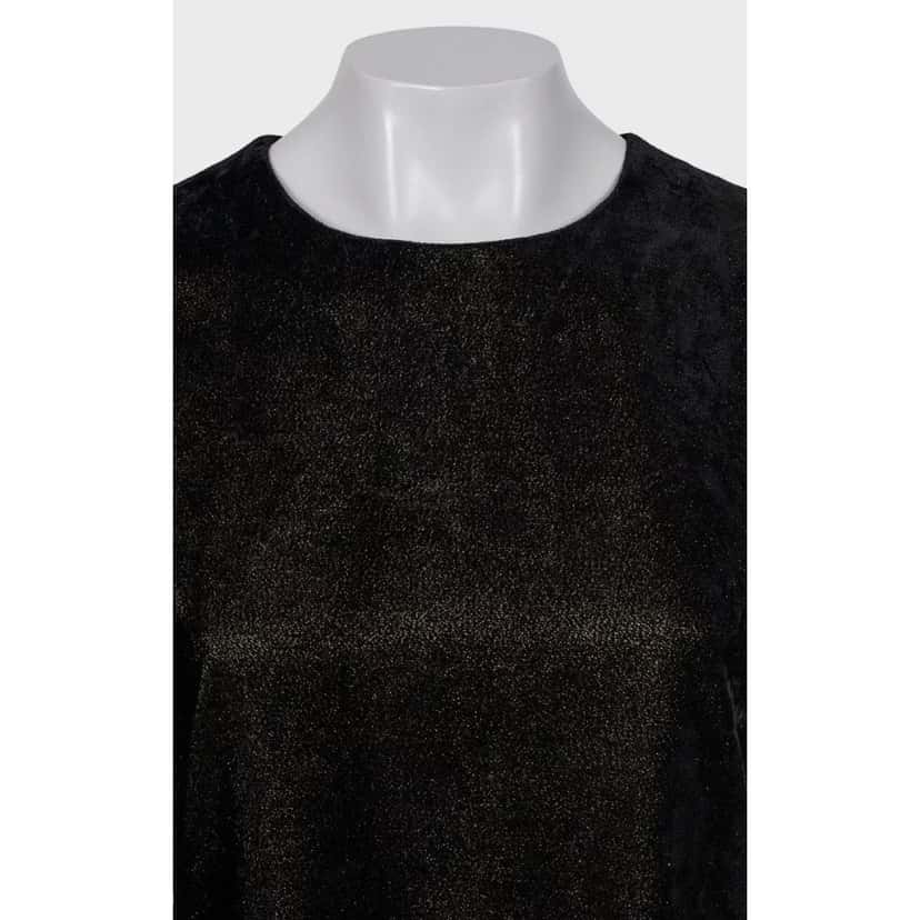 Versace Vintage Versace Versus Black Fitted Dress - Size 44/L Pre-owned Black Good condition - Model View