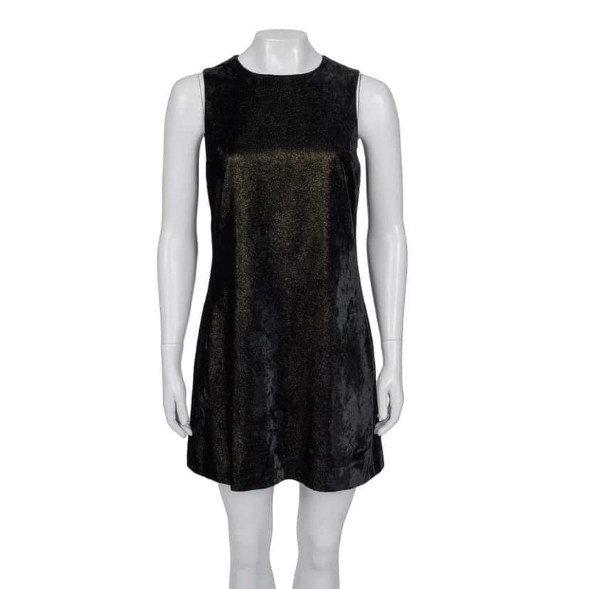 Versace Vintage Versace Versus Black Fitted Dress - Size 44/L Pre-owned Black Good condition - Front View