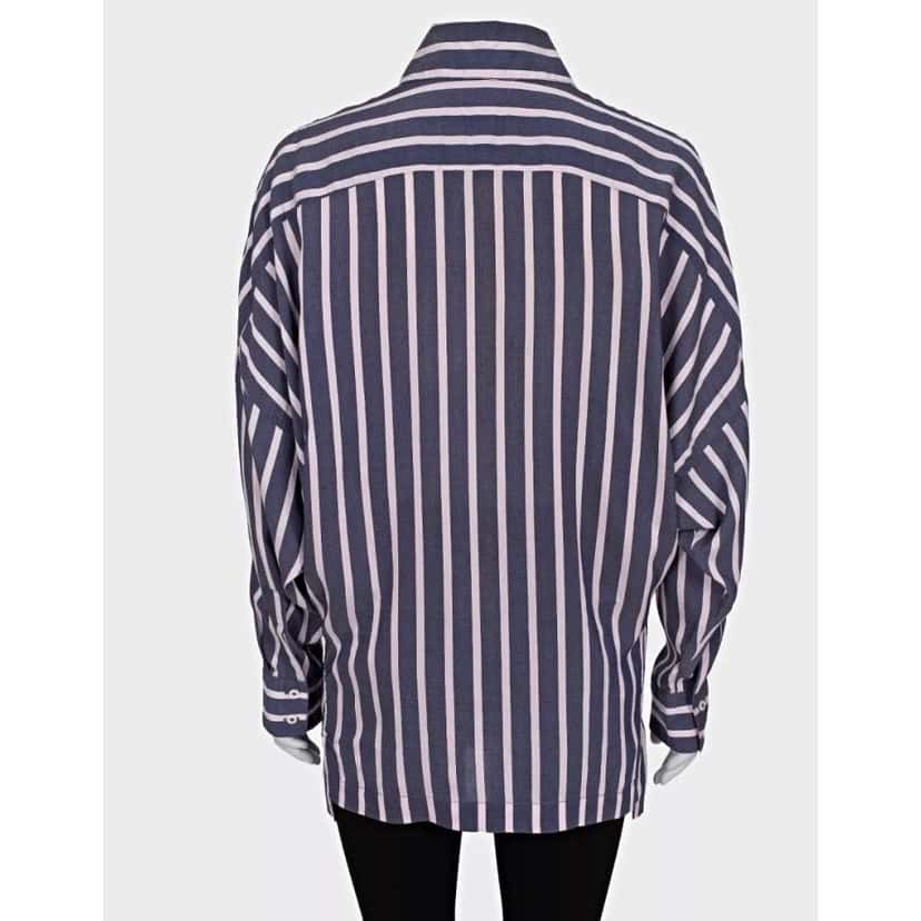 Vivienne Westwood Vivienne Westwood Striped Oversize Viscose Blend Shirt Sz.42/M Pre-owned Purple Silk Good condition - Inside View