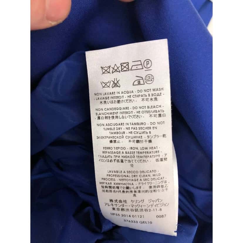 Alexander McQueen Alexander McQueen Blue Fitted Dress - IT40 Pre-owned Blue Good condition - Box View