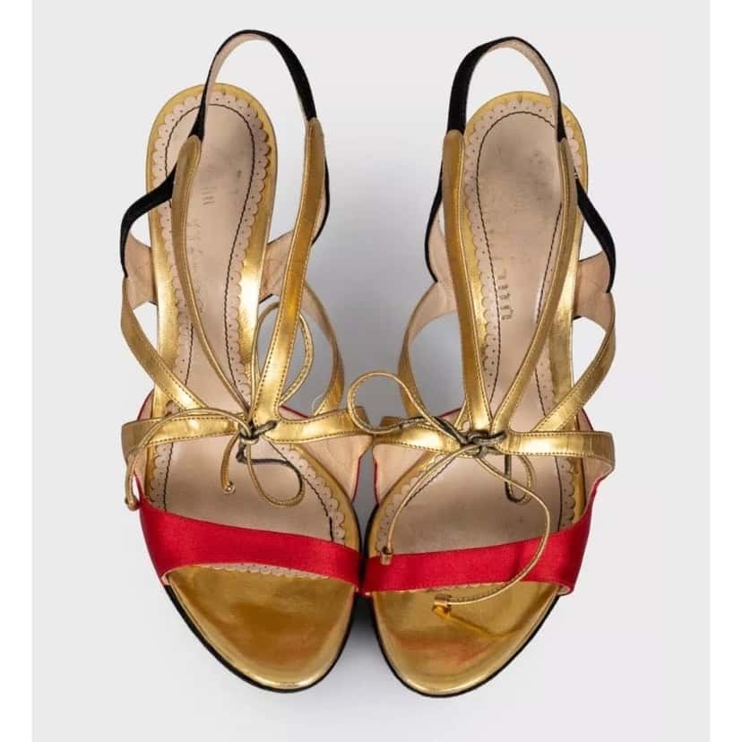 John Galliano John Galliano Suede & Leather Heels - Size 40 Pre-owned Black Suede Good condition - Back View