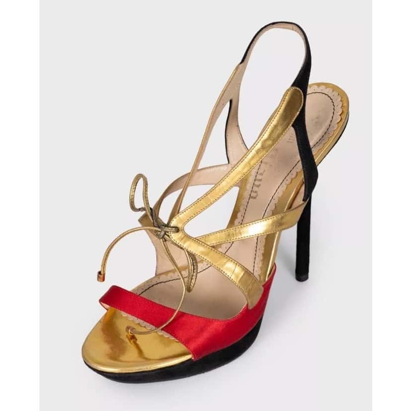 John Galliano John Galliano Suede & Leather Heels - Size 40 Pre-owned Black Suede Good condition - Inside View