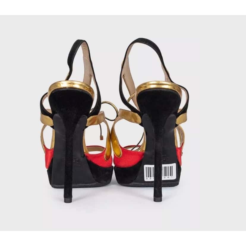 John Galliano John Galliano Suede & Leather Heels - Size 40 Pre-owned Black Suede Good condition - Model View