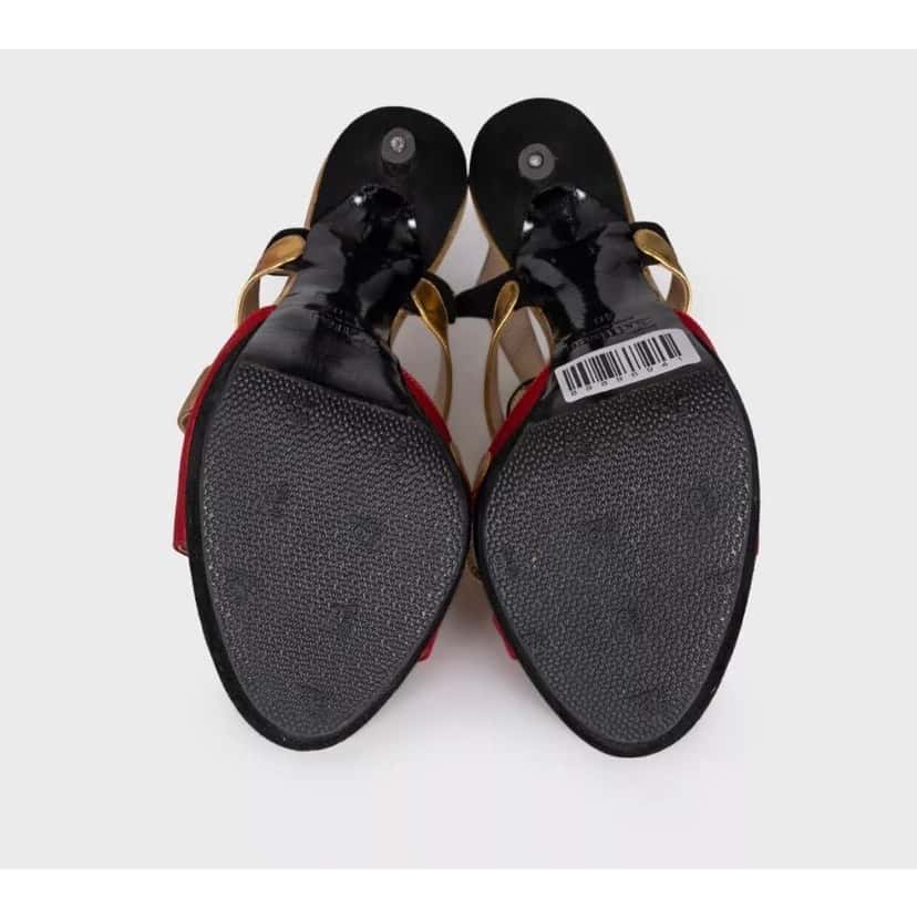 John Galliano John Galliano Suede & Leather Heels - Size 40 Pre-owned Black Suede Good condition - Box View
