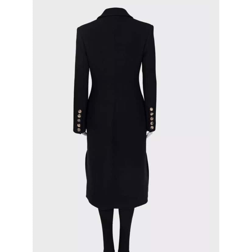 Khaite Khaite Black Wool Coat - US 4 / S Pre-owned Black Wool Good condition - Inside View