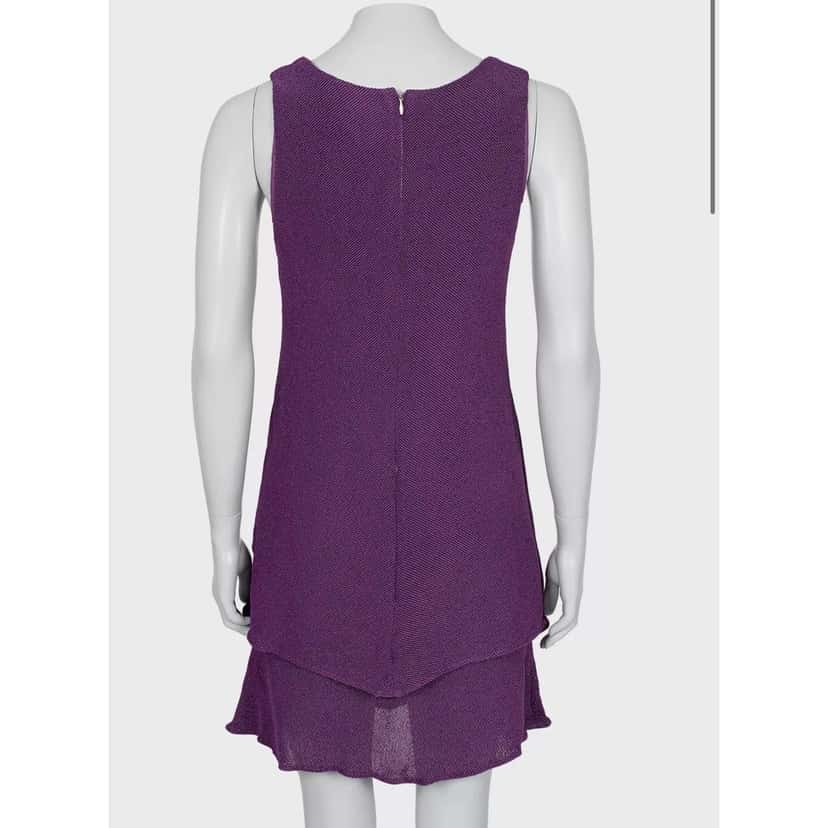 Chanel Vintage Chanel Purple A-Line Dress - Size M Pre-owned Purple Good condition - Inside View