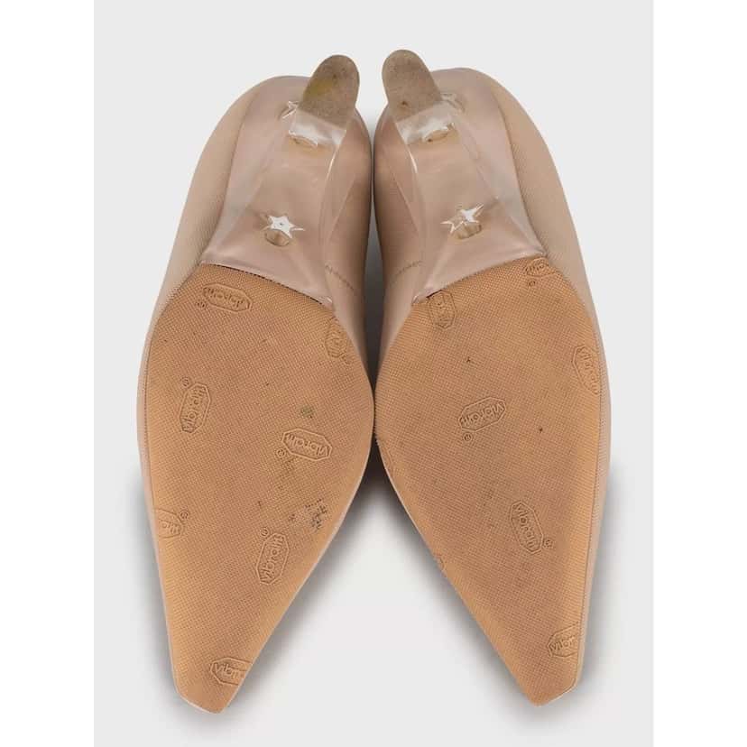 Christian Dior Christian Dior Beige Lace-Up Heels Size 35.5 Pre-owned Beige Lace Good condition - Box View