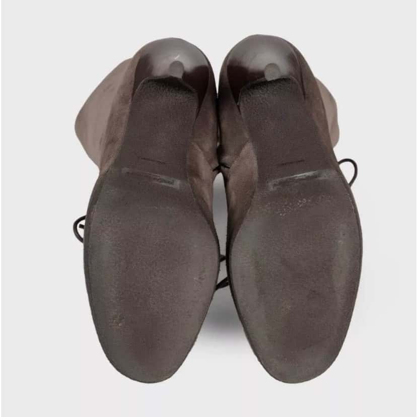 Saint Laurent Saint Laurent Graphite Suede Boots - Size 37.5 Pre-owned Grey Suede Good condition - Box View