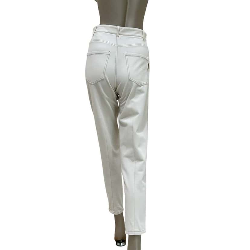 Brunello Cucinelli Brunello Cucinelli Ecru Cotton Pants Size 38 Beige Cotton Good condition - Back View