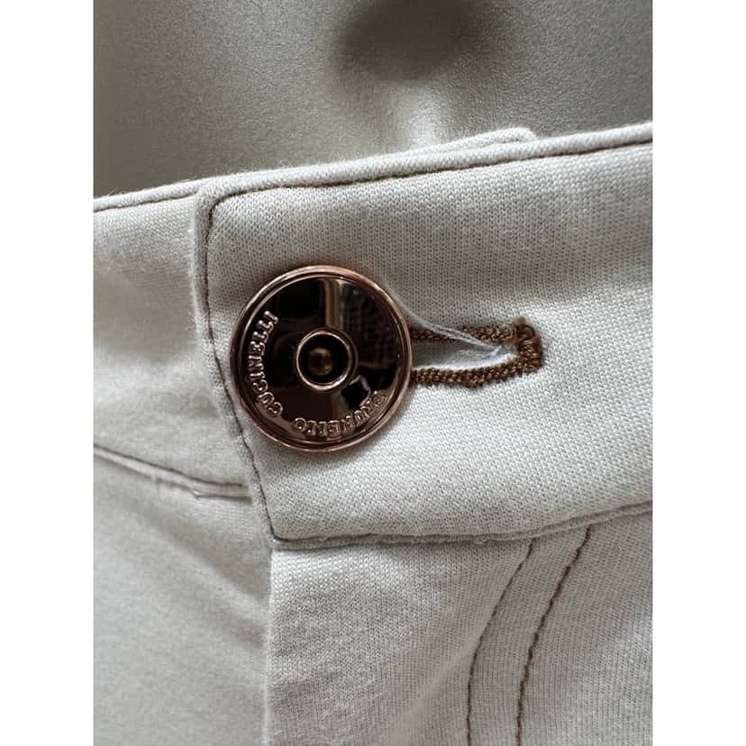 Brunello Cucinelli Brunello Cucinelli Ecru Cotton Pants Size 38 Beige Cotton Good condition - Box View