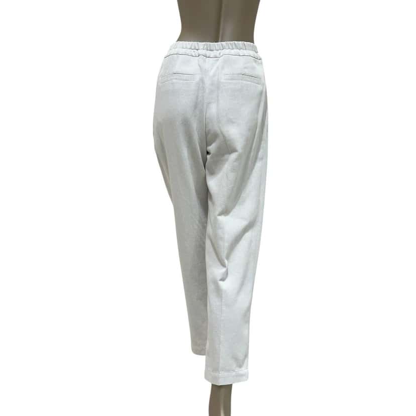 Brunello Cucinelli Brunello Cucinelli White Cotton Pants - Size 40 Pre-owned White Cotton Good condition - Inside View