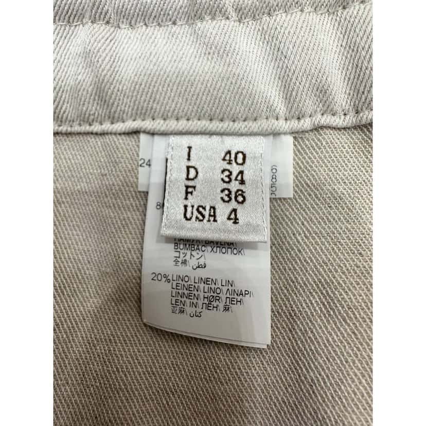 Brunello Cucinelli Brunello Cucinelli White Cotton Pants - Size 40 Pre-owned White Cotton Good condition - Box View