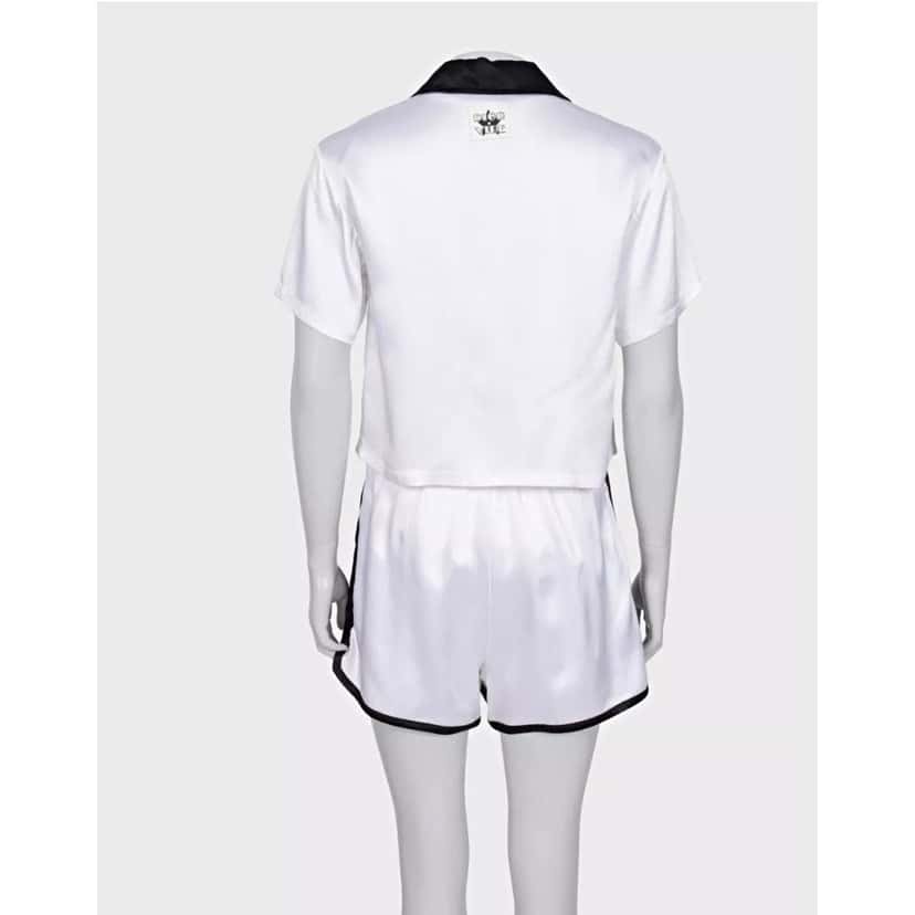 Christian Dior Christian Dior White Viscose Black Trim Suit - Size XS  Pre-owned Black Good condition - Inside View