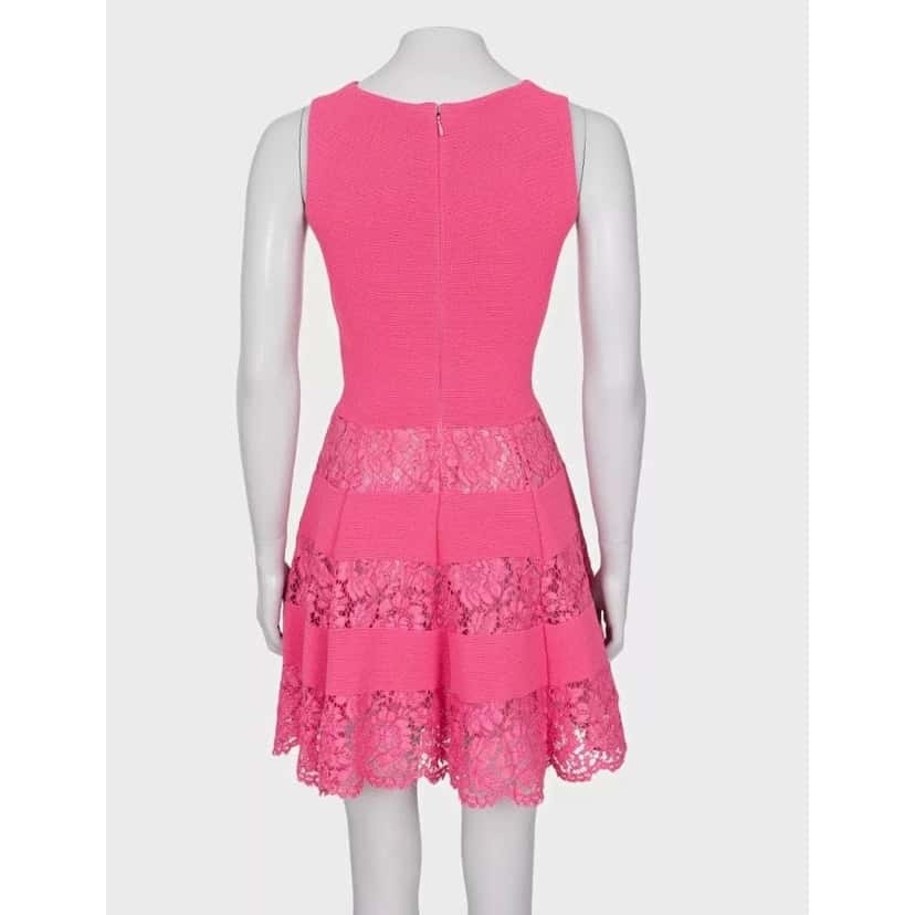 valentino Valentino Pink Lace Detail Dress - Size XS Pre-owned Pink Lace Good condition - Inside View