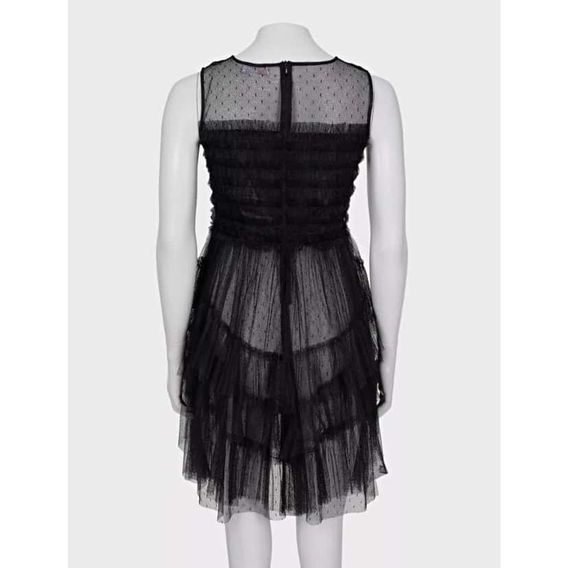 valentino Red Valentino Black Mesh Dress - Size S Pre-owned Black Good condition - Inside View