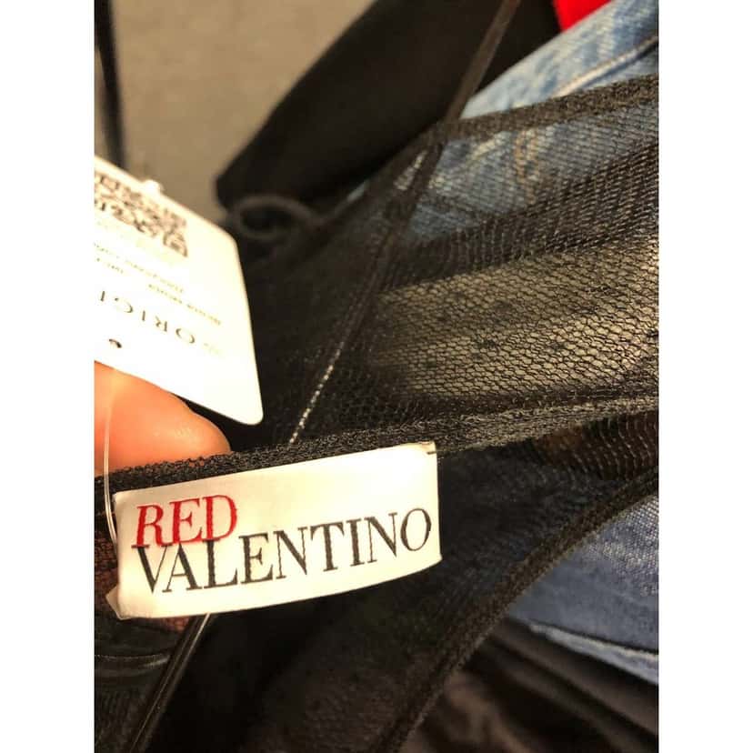 valentino Red Valentino Black Mesh Dress - Size S Pre-owned Black Good condition - Box View