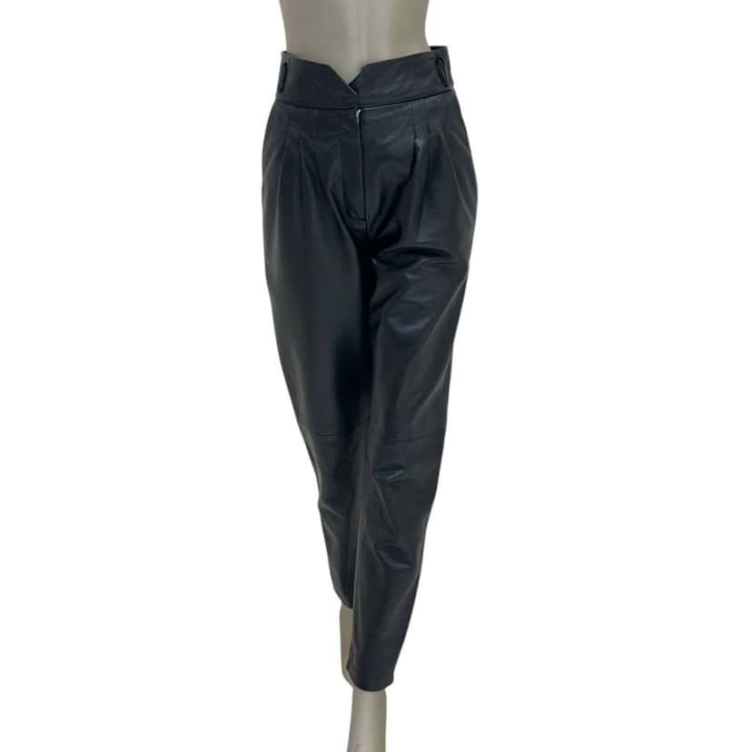 Alberta Ferretti Alberta Ferretti Leather Pants - Size 40 Pre-owned Other Leather Good condition - Front View