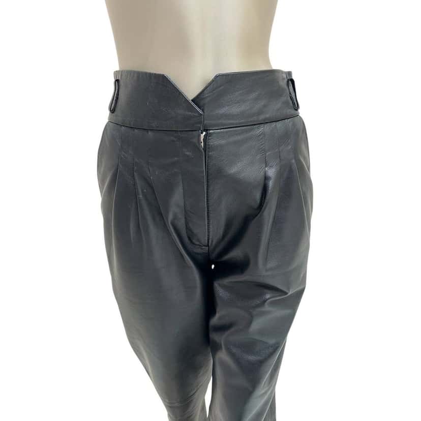 Alberta Ferretti Alberta Ferretti Leather Pants - Size 40 Pre-owned Other Leather Good condition - Back View