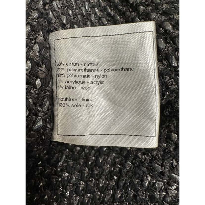 Chanel CHANEL 2014 Black Tweed Mid-Length Skirt - Size 36FR Pre-owned Black Tweed Good condition - Box View