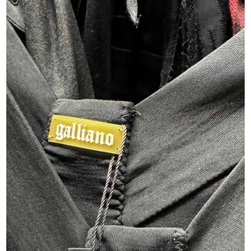 Galliano Galliano Black Draped Bodycon Mini Dress - Size XS Pre-owned Black Good condition - Box View