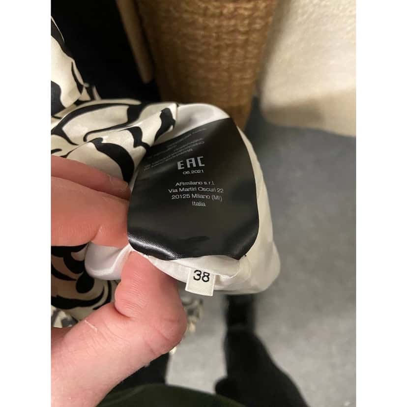 Alessandra Rich Alessandra Rich Silk Floral Mini Dress - IT38 / XS Pre-owned Black Silk Good condition - Box View