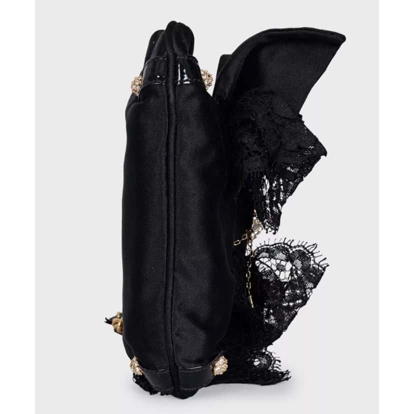 Dolce & Gabbana Dolce & Gabbana Black Textile Crystal Clutch Pre-owned Black Good condition - Model View