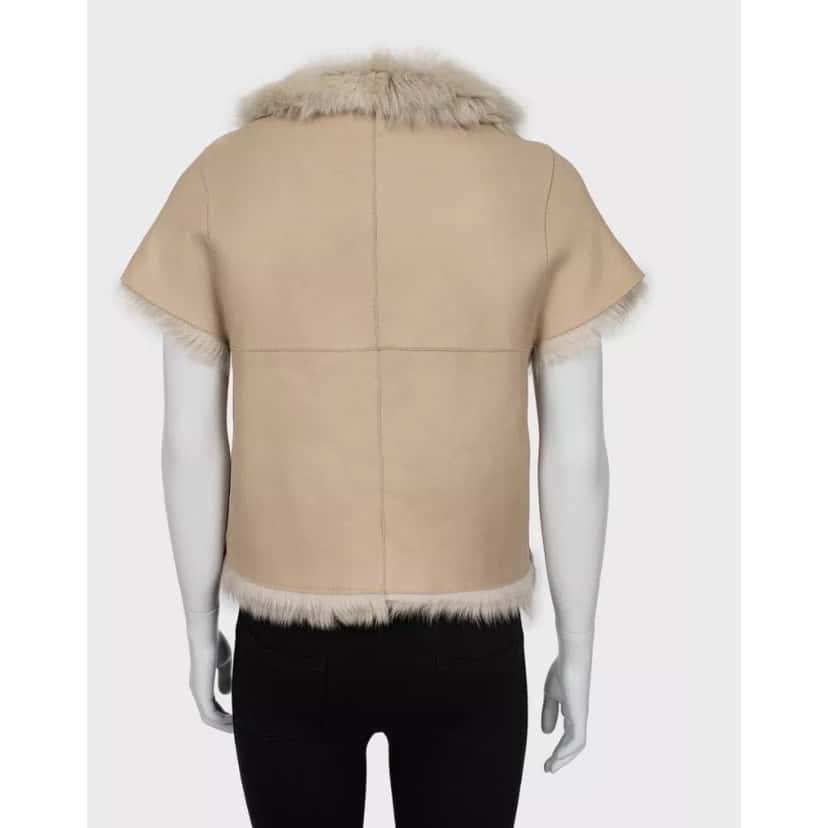 Yves Salomon Yves Salomon Brown Leather Shearling Jacket  Sz.36/S Pre-owned Brown Leather Good condition - Inside View