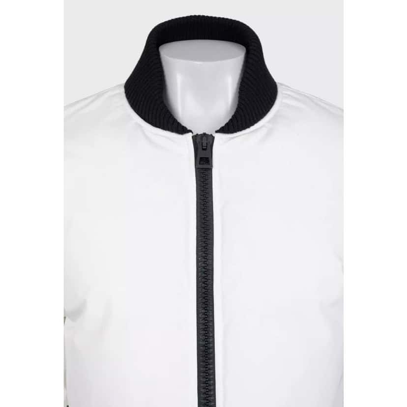 Christian Dior Christian Dior Cropped Logo Jacket Sz.38/ M Pre-owned White Good condition - Model View