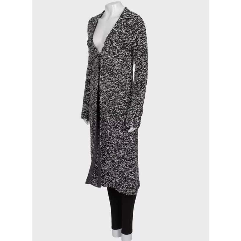 Christian Dior Elegant Christian Dior Black & White Button Cardigan Sz.38 Pre=owned Black Good condition - Back View
