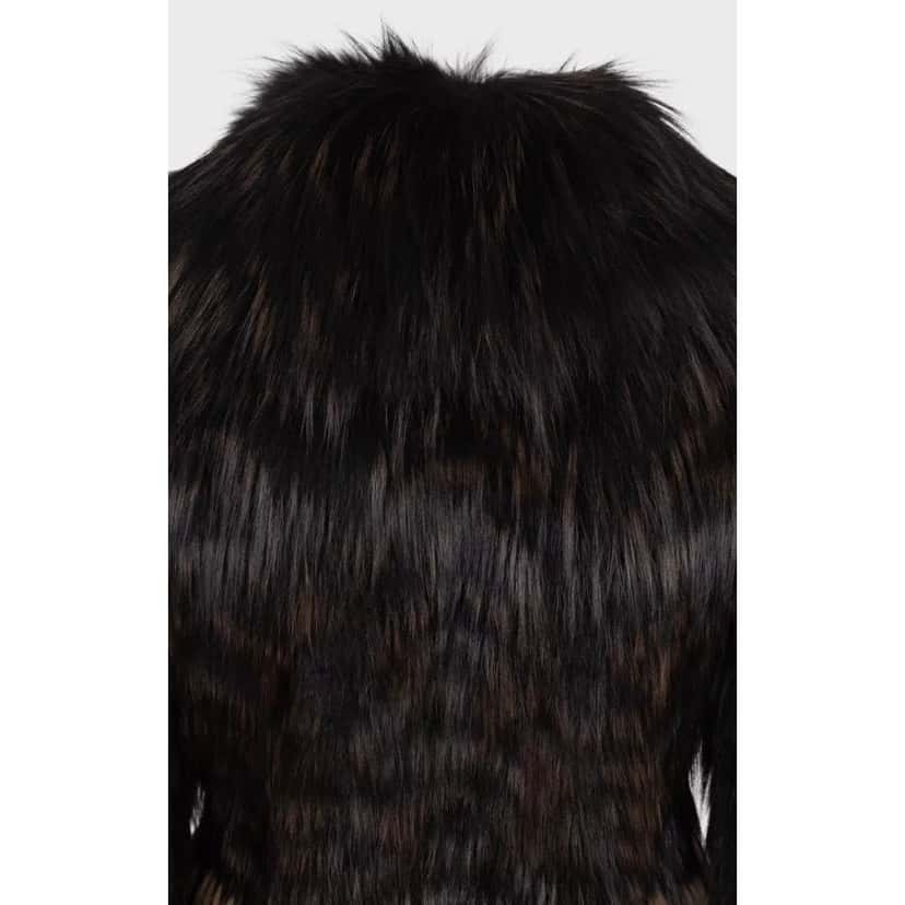 Blumarine Blumarine Brown Faux Fur Coat Size 40 / S Pre-owned Brown Silk Good condition - Box View