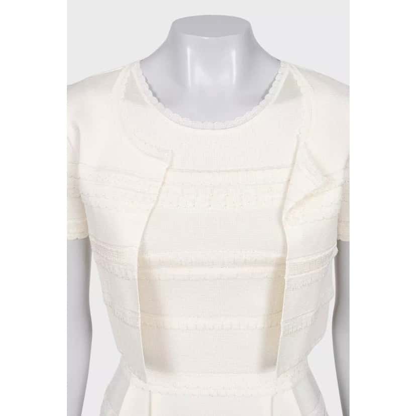 Christian Dior Christian Dior White Dress & Jacket Set - Size S Pre-owned White Good condition - Model View