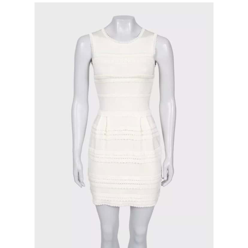 Christian Dior Christian Dior White Dress & Jacket Set - Size S Pre-owned White Good condition - Box View