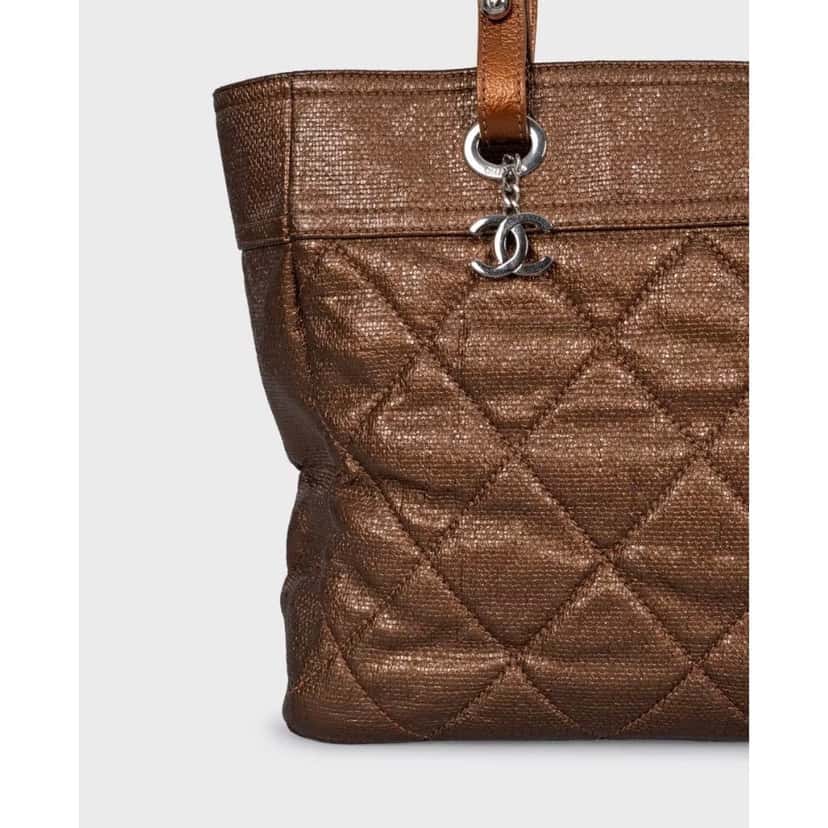 Chanel Chanel Paris-Biarritz Handbag Pre-owned Silver Leather Good condition - Box View