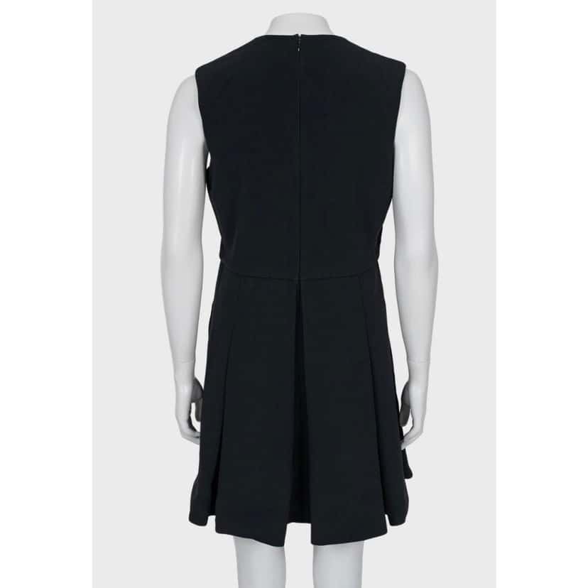 Celine Celine Vintage  Black Pleated Dress - FR42/XL Pre-owned Black Good condition - Inside View