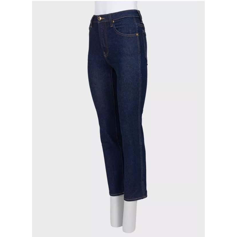Khaite Khaite Dark Blue High-Waisted Jeans - Size S Pre-owned Blue Cotton Good condition - Back View