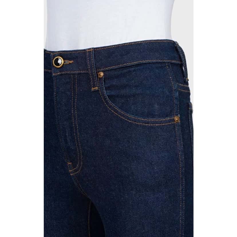 Khaite Khaite Dark Blue High-Waisted Jeans - Size S Pre-owned Blue Cotton Good condition - Model View