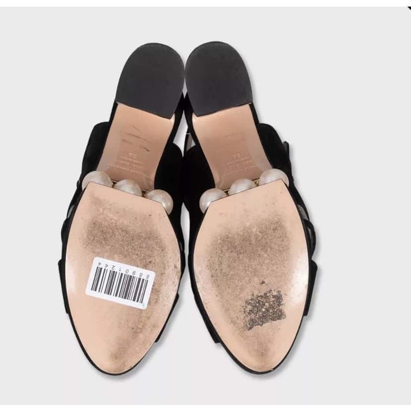 Nicholas Kirkwood Nicholas Kirkwood Pearl Suede Sandals - Size 39 Pre-owned Gold Suede Good condition - Box View