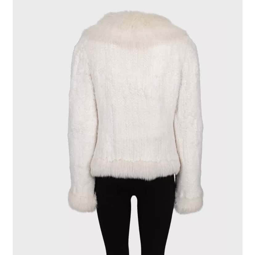 Valentino Valentino Roma Luxurious White Faux Fur Coat - Size XL Pre-owned White Good condition - Inside View