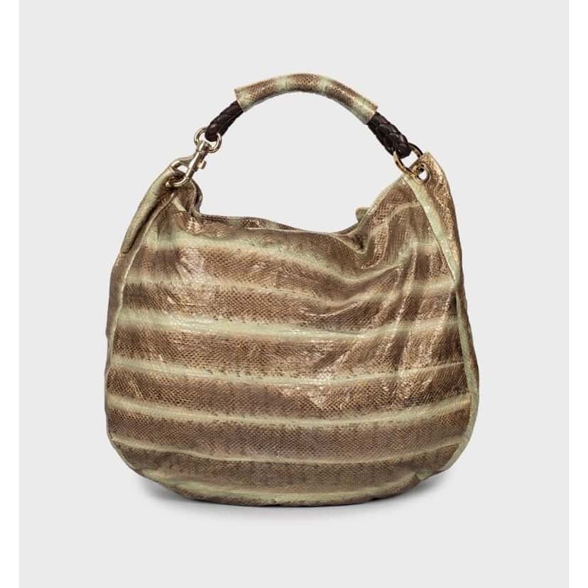 Jimmy Choo Jimmy Choo Multicolor Striped Leather Shoulder Bag Pre-owned Gold Leather Good condition - Inside View