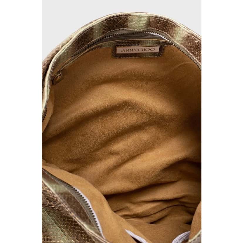 Jimmy Choo Jimmy Choo Multicolor Striped Leather Shoulder Bag Pre-owned Gold Leather Good condition - Model View