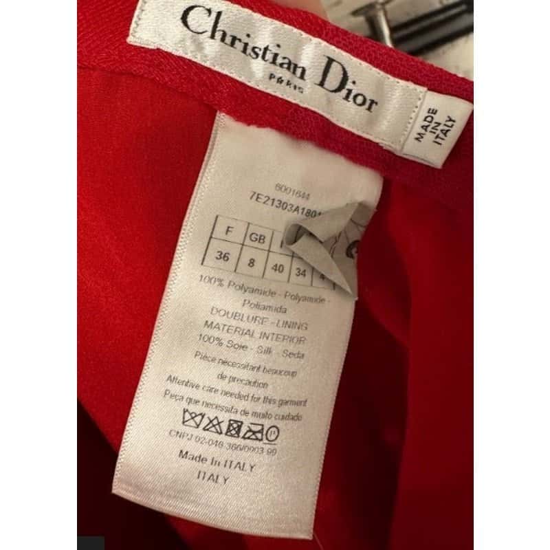 Christian Dior Christian Dior Red Tulle Skirt with Silk Lining - Size 36/S Pre-owned Red Silk Good condition - Box View