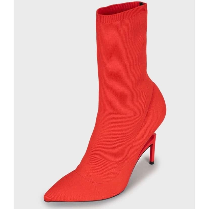 Unravel Project NWOB Ben Taverniti Unravel Project Red Stiletto Ankle Boots Sz.36 Pre-owned Red Leather Never worn - Inside View