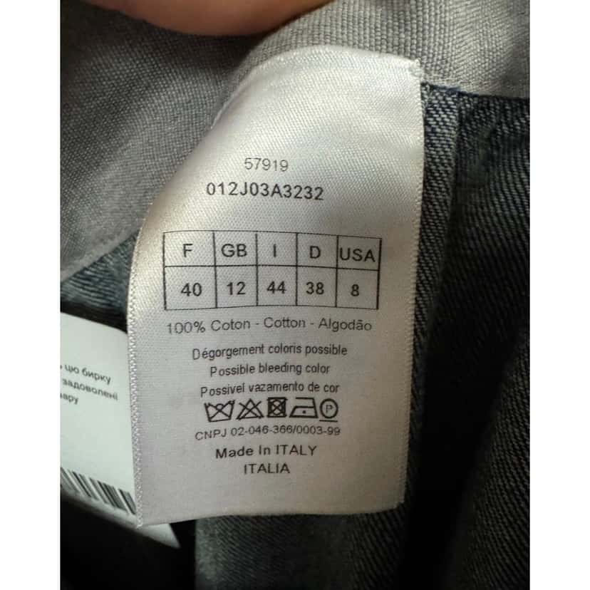 Christian Dior Christian Dior Denim Full Skirt - Size FR40 / L pre-owned Blue Denim Good condition - Box View