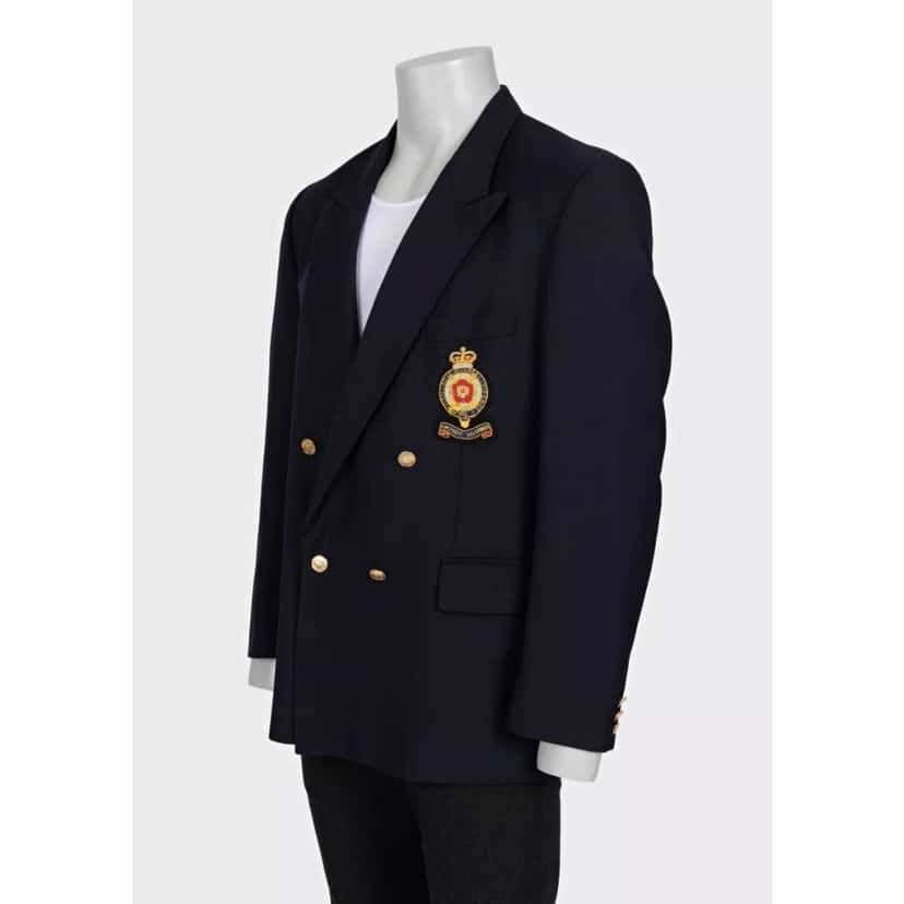 Christian Dior Dior Men's Wool Jacket Sz.IT44/XXL Pre-owned Blue Wool Good condition - Back View