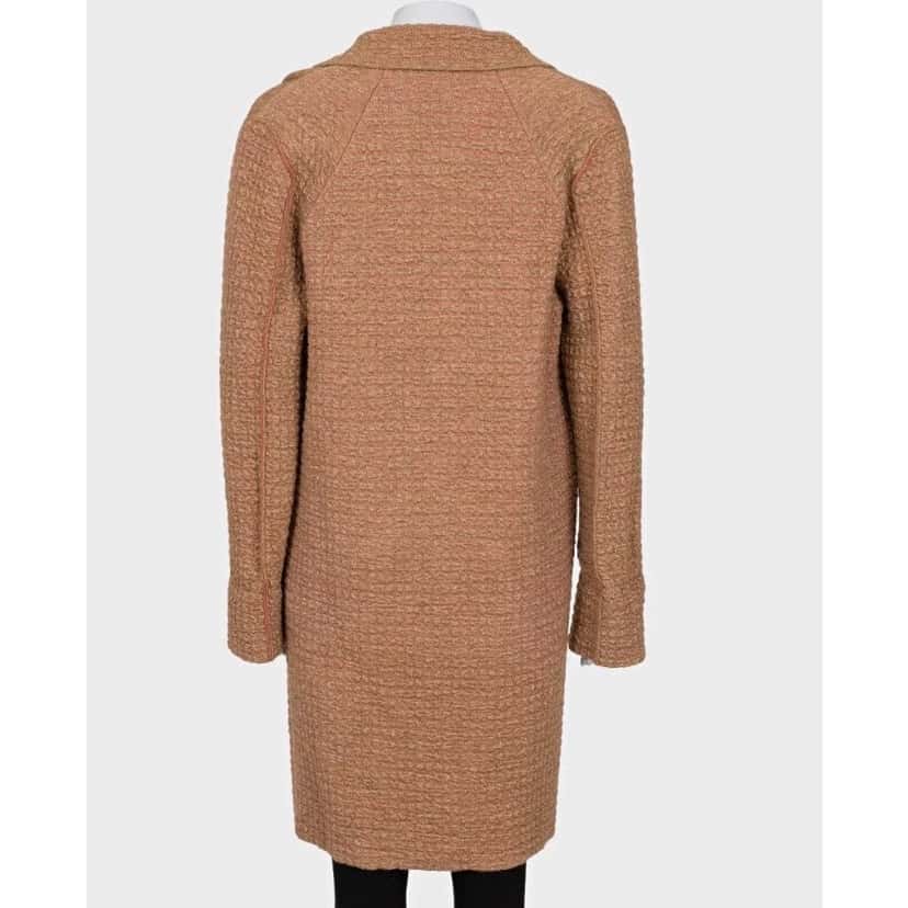 Sonia Rykiel Sonia Rykiel Brown Mixed Knit Button-Up Cardigan, Size S pre-owned Brown Good condition - Inside View