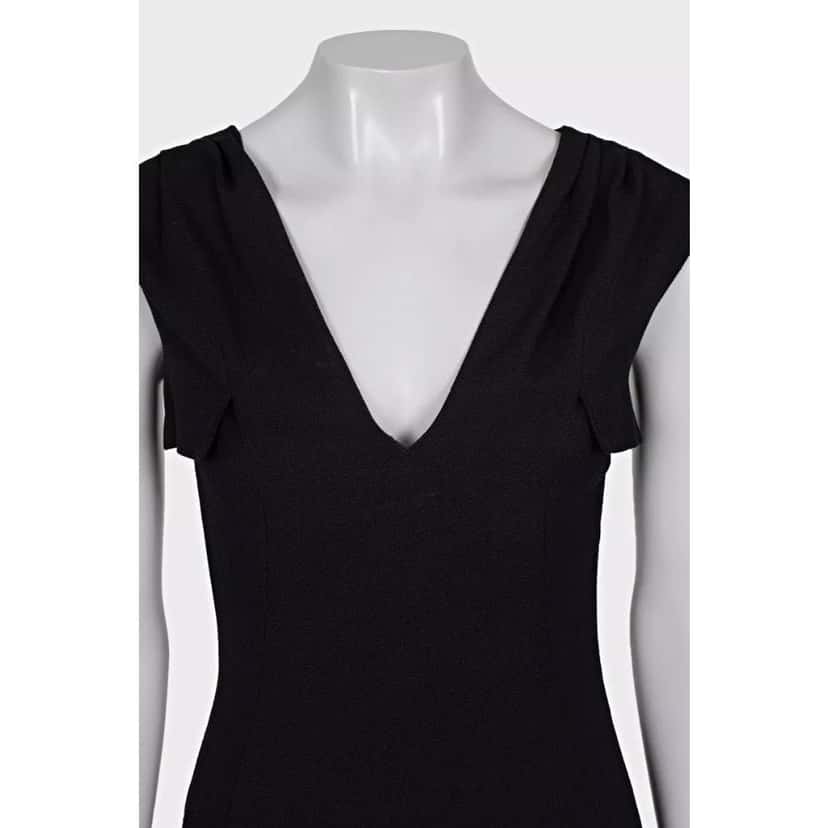 Christian Dior Christian Dior Black Fitted Wool Dress Sz.36/S Pre-owned Black Wool Good condition - Model View